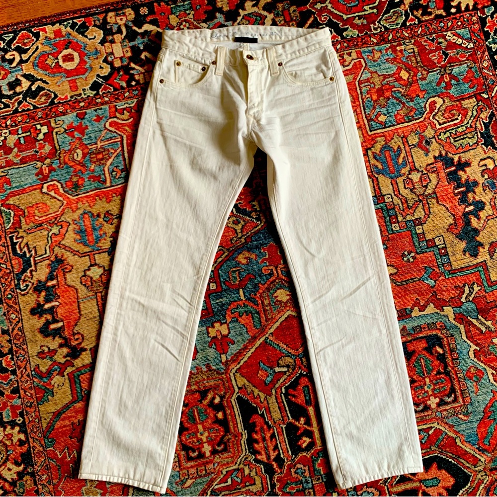 Vintage Levi’s matchstick Capital E white jeans sz 28